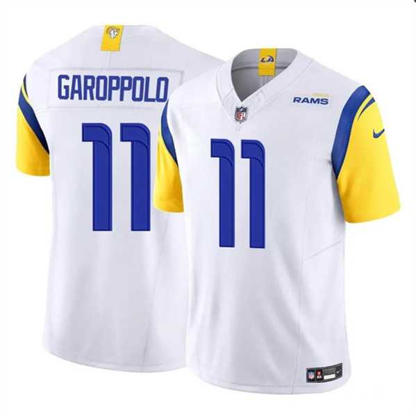 Youth Los Angeles Rams #11 Jimmy Garoppolo White 2024 F.U.S.E. Vapor Untouchable Stitched Jersey Dzhi